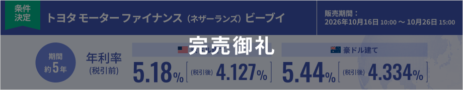 トヨタ モーター ファイナンス（ネザーランズ）ビーブイ