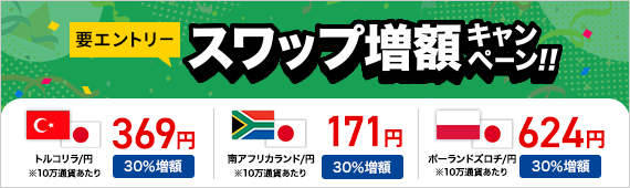 要エントリー スワップ増額キャンペーン