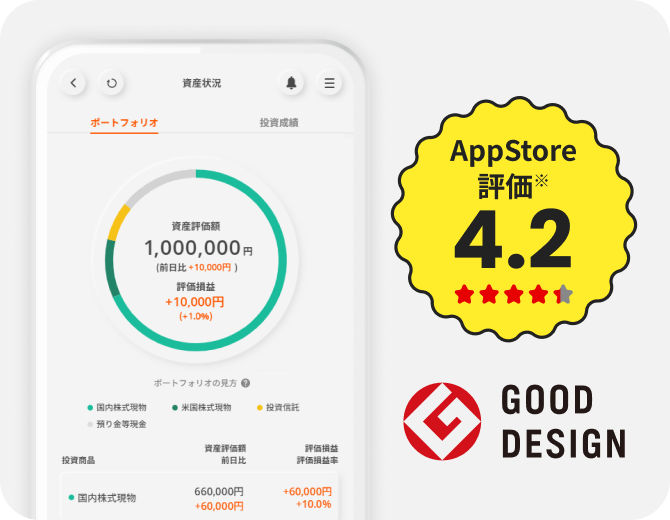 AppStore 評価※ 4.2 GOOD DESIGN