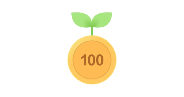 100円