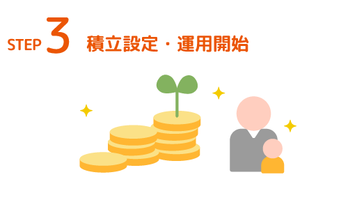 STEP3 積立設定・運用開始