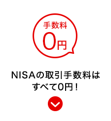 NISAの取引手数料はすべて0円！