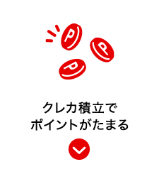 クレカ積立でポイントがたまる