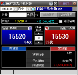 TOPIX100銘柄における呼値小数点化によるTICK回数上昇への対応として「2WAY注文」