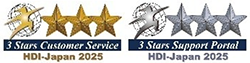2025年7月「Webサポート格付け」「問合わせ窓口格付け」で「三つ星」を獲得